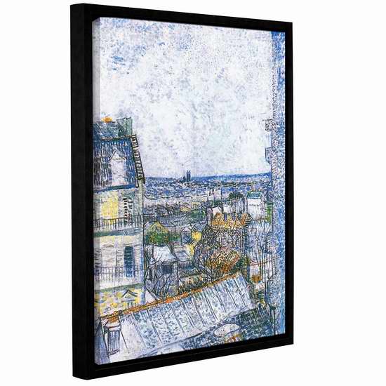  历史新低！Art Wall wall Paris from Vincent's room 24x32英寸风景帆布装饰画1.1折 26.19加元限时清仓！