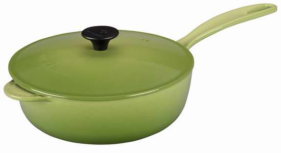  历史新低！Le Creuset 2.1升经典长柄酷彩珐琅铸铁炖锅3.6折 138.39加元限时特卖并包邮！