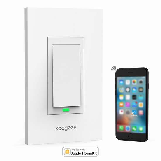  独家：新品活动！Koogeek Homekit 智能遥控开关 44.99加元限时特卖并包邮！