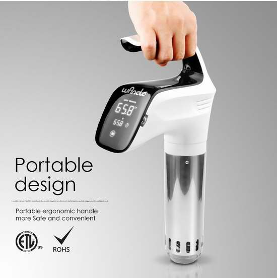  Wancle Sous Vide Precision Cooker 智能低温慢煮机 127.49加元限量特卖并包邮！