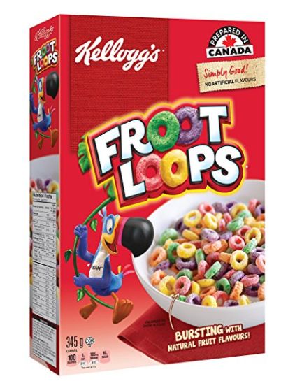  健康美味的早餐零食！Kellogg's Froot Loops 圈圈谷物早餐 2.99加元