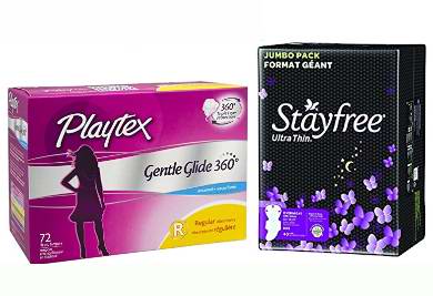  精选46款 Playtex、Stayfree、Always 等品牌卫生巾、洗液等女性护理产品特价销售，额外再打8折！