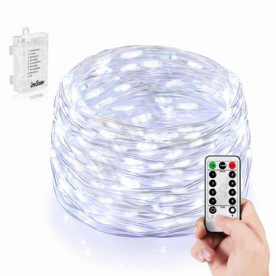  HomeStarry 66 LED 银色线灯2折 10.15加元限量特卖！