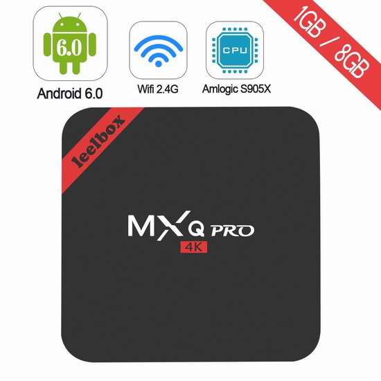  最新升级版 Leelbox MXQ Pro 4K高清四核流媒体播放器/网络电视机顶盒 55.99加元限量特卖并包邮！