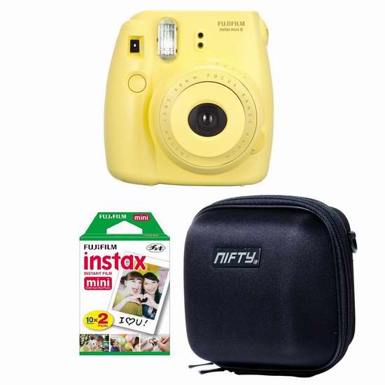  历史新低！Fujifilm 富士 Instax Mini 8 小巧可爱拍立得相机+相机包+20底片超值装 77.78加元限时特卖并包邮！