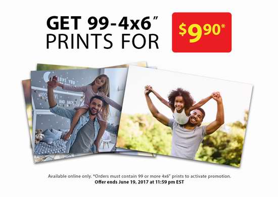  Walmart Photo Centre 打印99张6寸照片仅需9.9加元！