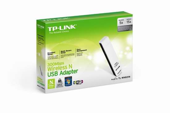  历史新低！TP-Link TL-WN821N 300 Mbps USB无线网卡 9.99加元限时特卖！