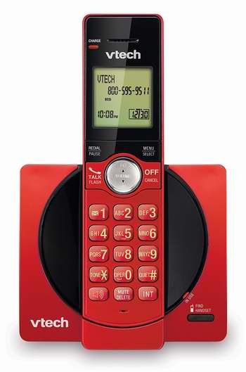  历史新低！VTech 伟易达 DECT 6.0 CS6919-16 红色时尚无绳电话系统 17.99加元限时特卖！