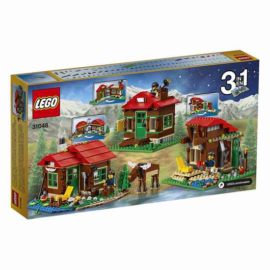 历史新低！LEGO 乐高31048 百变创意系列三合一湖畔小屋（368pcs） 27加