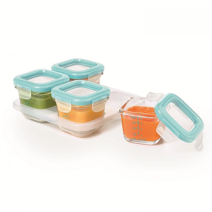  Oxo Tot 宝宝食品 玻璃保鲜盒 4件套 16.99加元，原价 24.99加元