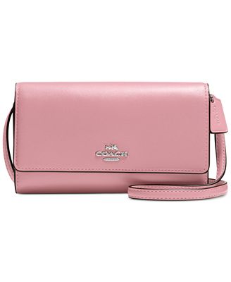  COACH Crossbody 粉色单肩包/斜挎包 63.93加元，原价 155加元