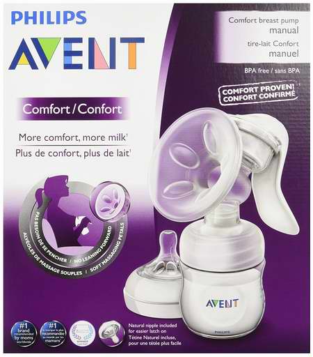  近史低价！Philips 飞利浦 Avent 新安怡 SCF330/20 舒适手动吸奶器6.7折 39.99加元！