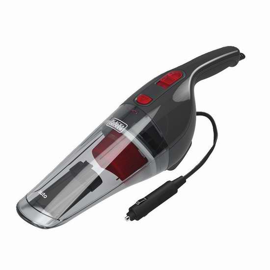  历史新低！BLACK + DECKER BDH1200NVAV 12伏车载真空吸尘器 34.74加元！