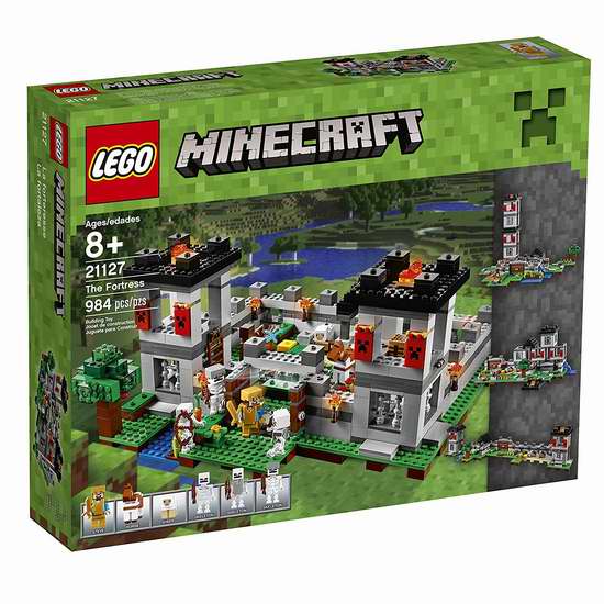  历史新低！LEGO 乐高 Minecraft 21127 堡垒要塞（984pcs）6折 83.92加元包邮！