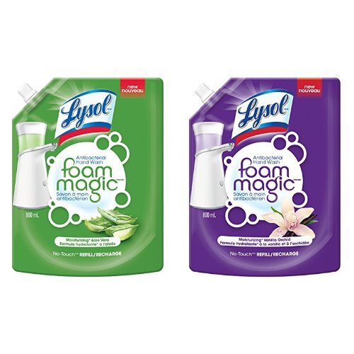  Lysol 免触感应式洗手液机补充液超值装（2x800ml） 4.78加元！