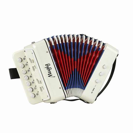  Mugig Button Accordion 七键儿童手风琴3.3折 19.99加元限量特卖！免税！