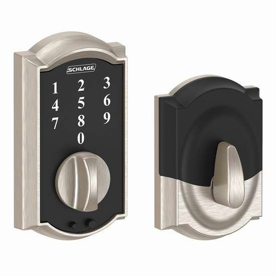  Schlage BE375 CAM 619 触控式电子密码门锁7.2折 135加元包邮！