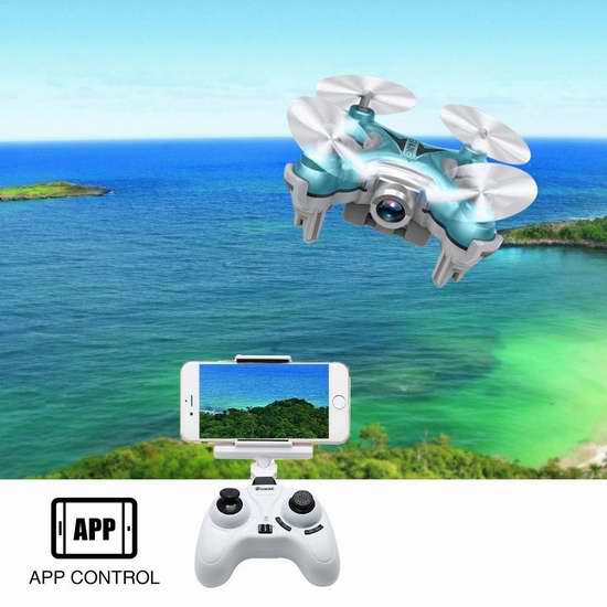  EACHINE E10W 迷你四轴WiFi航拍无人机 39.99加元限量特卖并包邮！