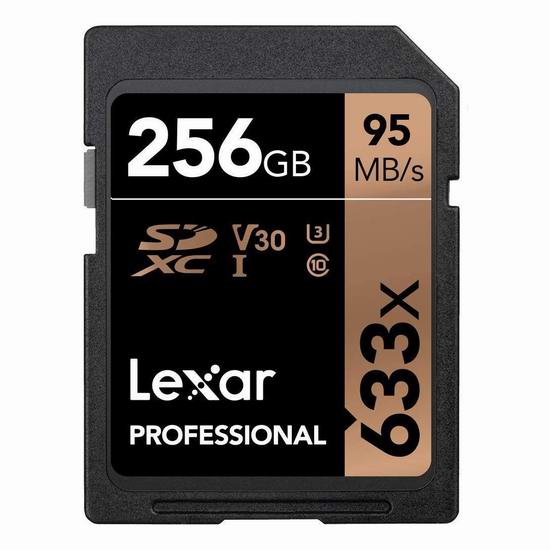  历史新低！Lexar 雷克沙 Professional 600x 256GB SDXC 专业储存卡 59.99加元包邮！