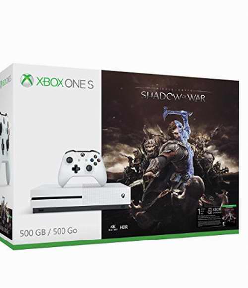  Xbox One S 500GB 游戏机+《战争影子》套装 299.99加元，原价 349.99加元，包邮