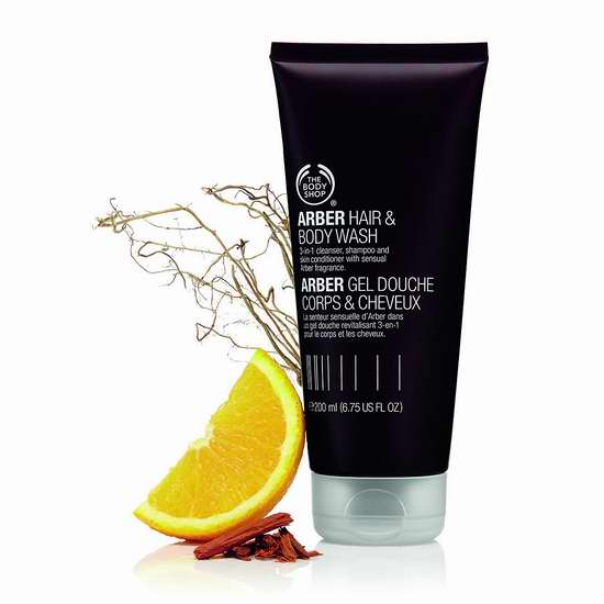  The Body Shop Arber 男士2合1洗发/沐浴露200ml装4.5折 7.26加元！