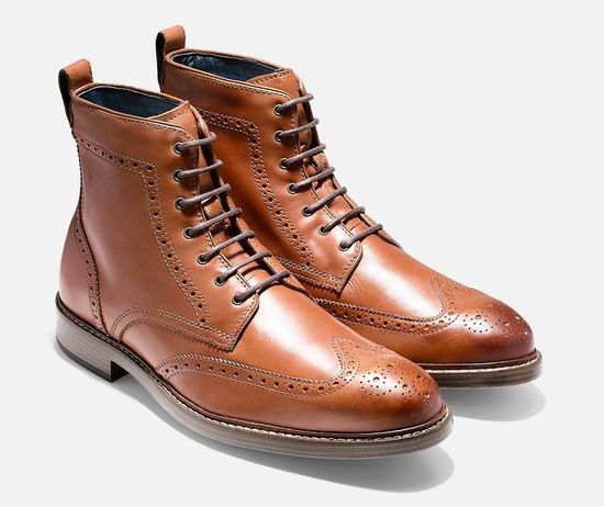  金盒头条：精选3款 Cole Haan 男士时尚鞋靴4.7折起，全部仅售134.99加元包邮！