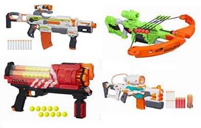  黑五专享！精选35款 NERF 泡沫海绵玩具枪及软弹1.8折起！售价低至3.99加元！