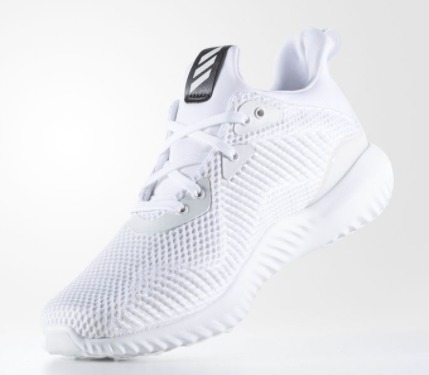  Adidas AlphaBounce 女式纯白运动鞋1.9折 30加元包邮！