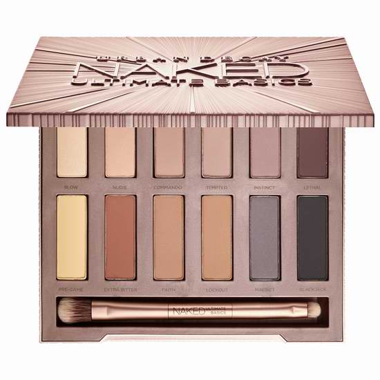  Urban Decay Naked Ultimate Basics 经典12色眼影盘5折 34加元！满50加元立减15-25加元！再送样品+3小样！