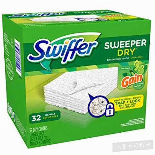  Swiffer Sweeper 拖把一次性湿抹布  13.25加元（128张），原价 41.96加元
