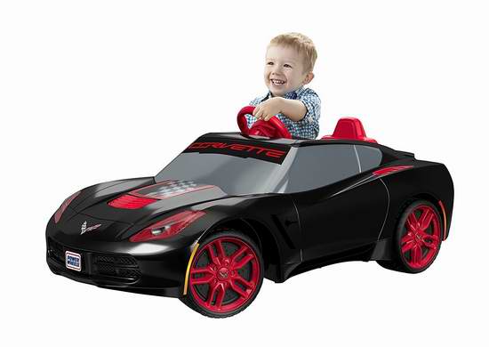  历史新低！Fisher-Price 费雪 Power Wheels 雪佛兰Corvette 儿童四轮电动车5.7折 149.97加元包邮！