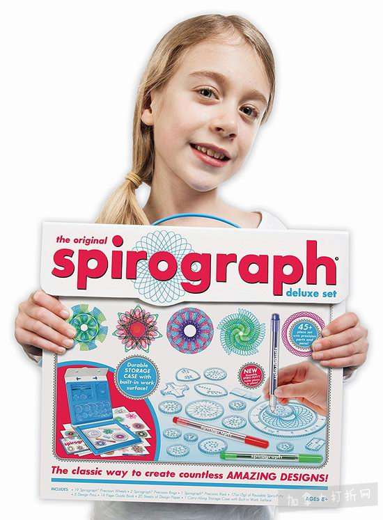  Kahootz Spirograph万花尺豪华绘画套装 23.91加元，原价 32加元