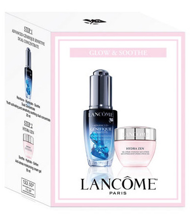  Lancome 兰蔻【小黑瓶】安瓶精华+水份缘日霜套装 102加元，原价 122加元，包邮