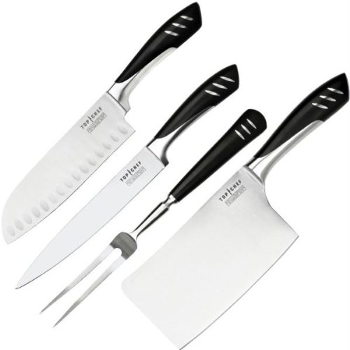  历史新低！Top Chef Santoku 大师刀具 不锈钢刀具4件套3.3折 55.47加元包邮！