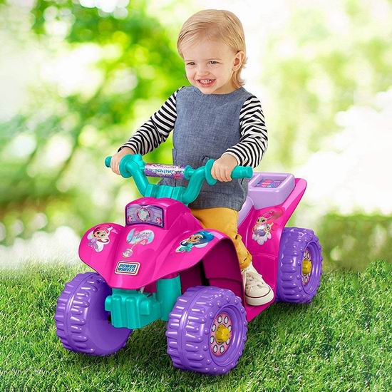  历史最低价！Fisher-Price 费雪 Power Wheels Shimmer & Shine 儿童四轮电动车5.2折 68加元包邮！