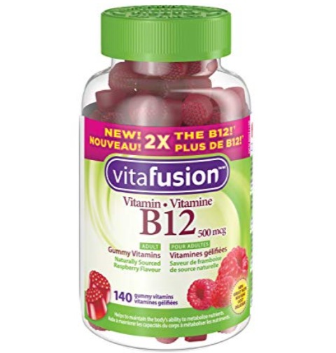  Vitafusion成人维生素B12软糖140粒 12加元（原价 15加元）