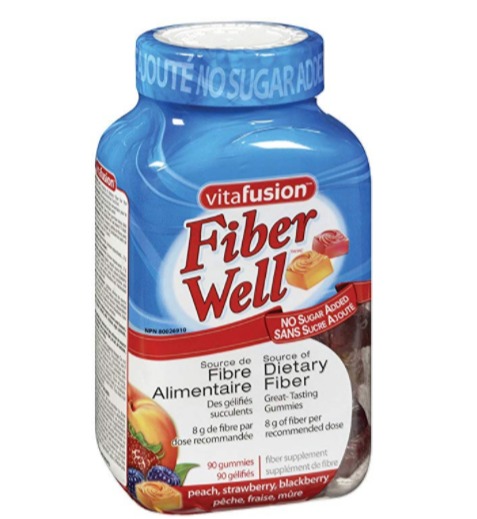  Vitafusion Fiber Well 膳食纤维软糖 11.68加元（90粒），原价 14.29加元