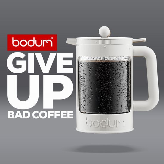  超级白菜！丹麦 Bodum K11683-91 Bean Cold 冷萃法压 1500ml大容量 滤压冰咖啡壶1.5折 11.99加元清仓！2色可选！