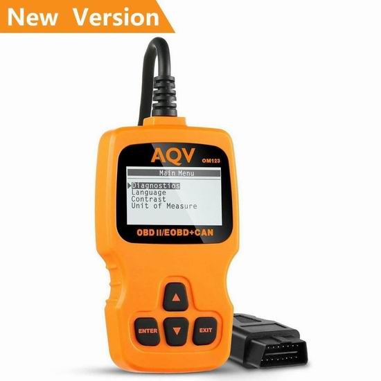  AQV OBD2 汽车故障诊断仪 33.99加元限量特卖并包邮！