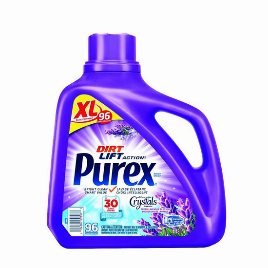  Purex Coldwater 4.43升 96缸 薰衣草 浓缩洗衣液4.7折 6.62加元！