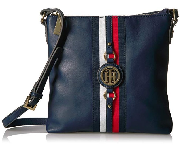  Tommy Hilfiger Crossbody 海军蓝 经典条纹挎包4.3折 45.42加元包邮！