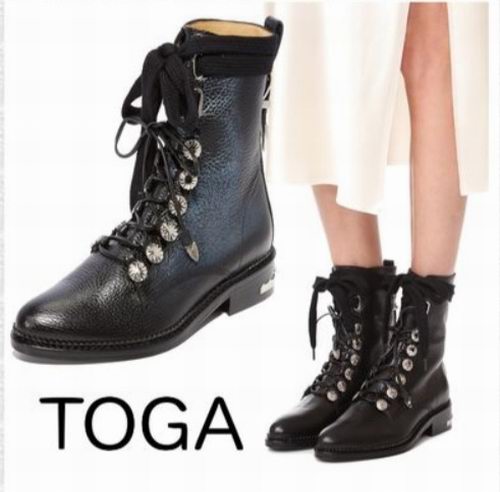 撞鞋率极低的小众品牌！Toga Pulla复古又时髦水晶/铆钉鞋靴5折342加元
