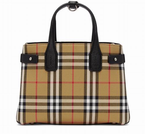  最后一天！Burberry Beige 小号经典格纹托特包6.3折 1210加元，原价 1920加元，包邮