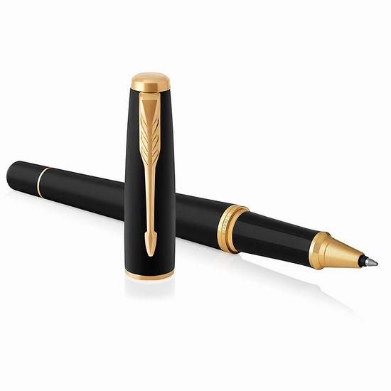  PARKER 派克 Urban 1931584 都市磨砂黑杆金夹原子笔礼盒装5.4折 41.79加元包邮！