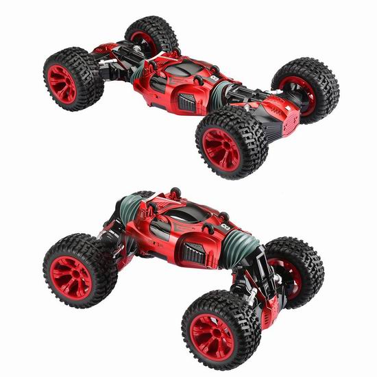  超级白菜！Virhuck V03 4WD RC 超强动力 双模式 大型遥控越野赛车0.8折 23.99加元包邮！2色可选！