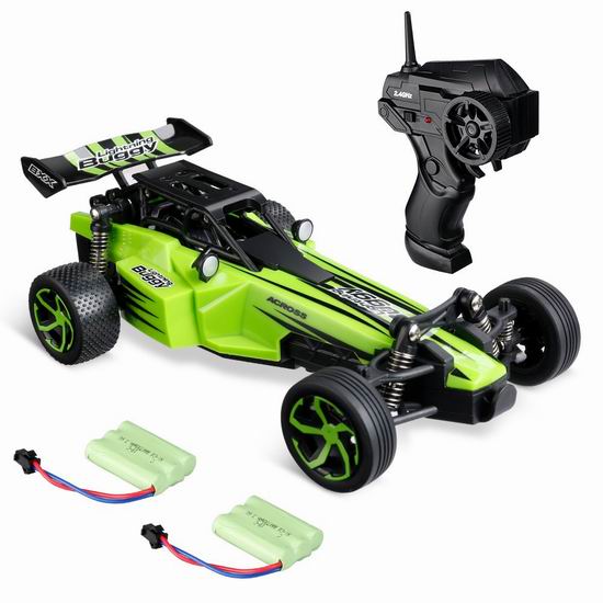  超级白菜！Virhuck V04 2.4Ghz 1:24 遥控赛车1.8折 5.99加元清仓！配2个充电电池！