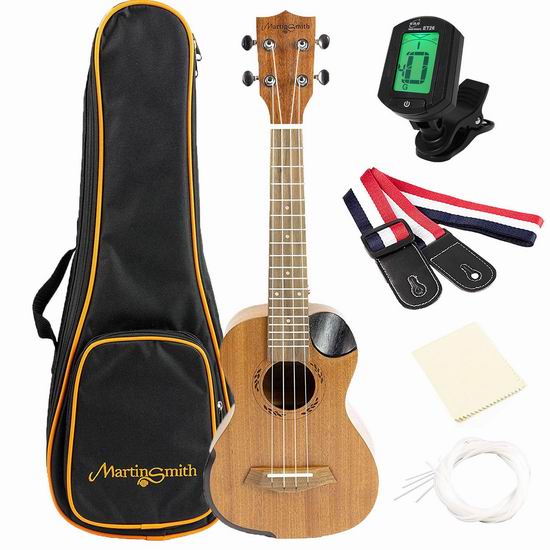  历史新低！Martin Smith Sapele Wood Soprano Ukulele 夏威夷小吉他/尤克里里 30.85加元清仓！