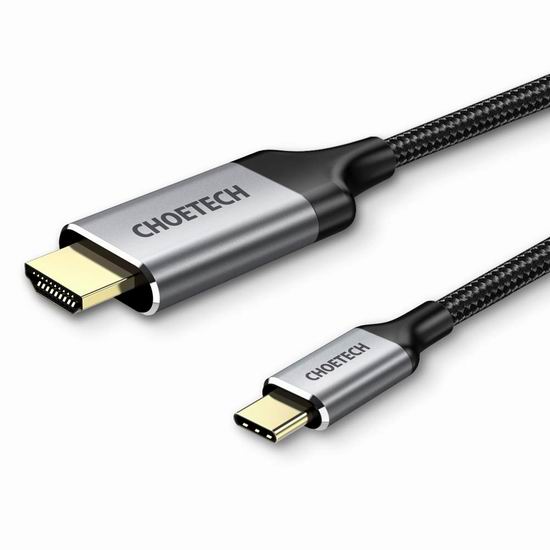  独家：历史新低！CHOETECH USB C 转 HDMI 视频输出转接线 15.99加元！