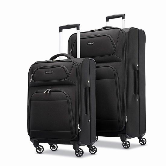  黑五价！历史新低！Samsonite 新秀丽 Transyt SS 20/28英寸黑色软壳拉杆行李箱2.8折 157.23加元包邮！