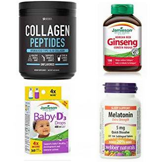  精选 Jamieson、Webber Naturals、Organika、Sports Research 等品牌保健品及能量补充剂5折起！会员专享！